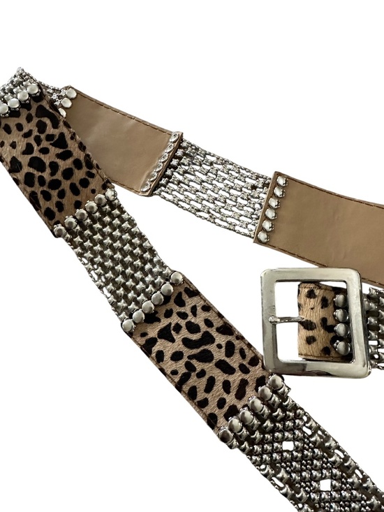 Designer SERGIO GUTIERREZ SG LIQUID METAL Mesh Silver / Cheetah Belt MEDIUM main image 7